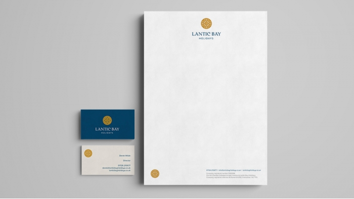 Bespoke print brand pack for Lantic Bay Holidays by Nixon Design, Cornwall
