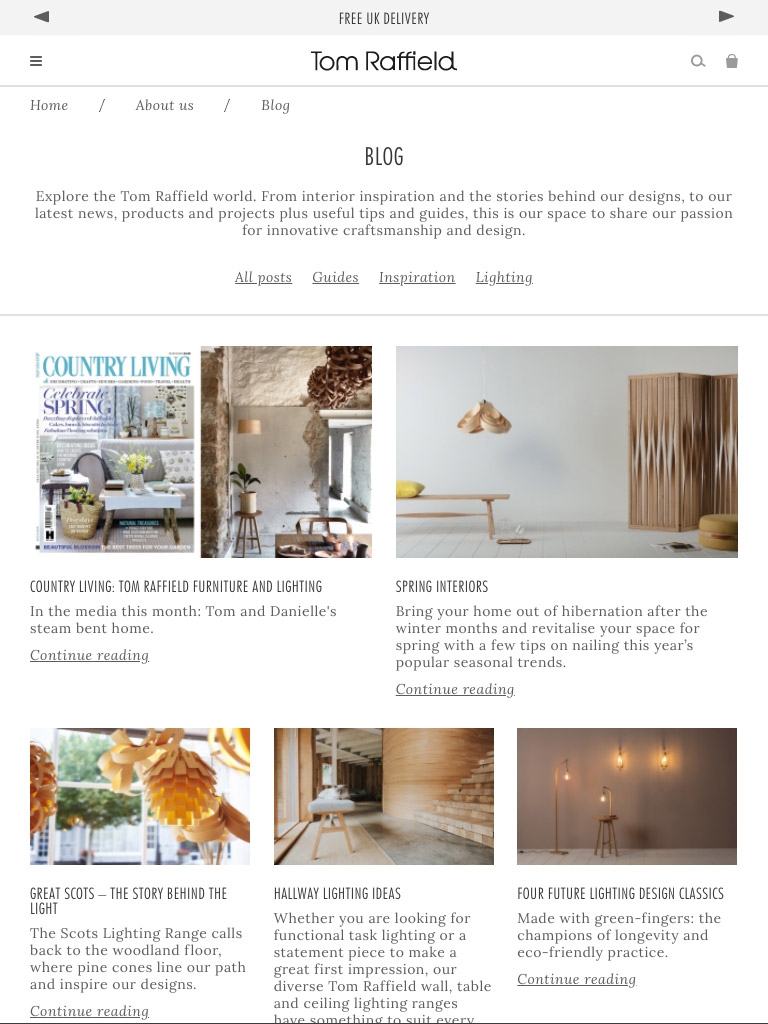 Tom Raffield website | Nixon Design
